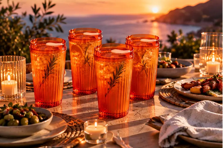 HuskeeRenew 12oz Coffee Cups & Stopper Lids 4 Pack – Amber