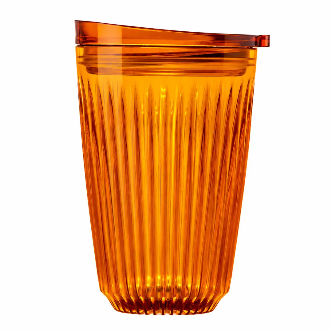 HuskeeRenew 12oz Amber Reusable Coffee Cup with Lid – 350ml