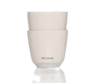HuskeeSteel 3oz Espresso Set – Ceramic-Lined Stainless Steel Cups Huskee
