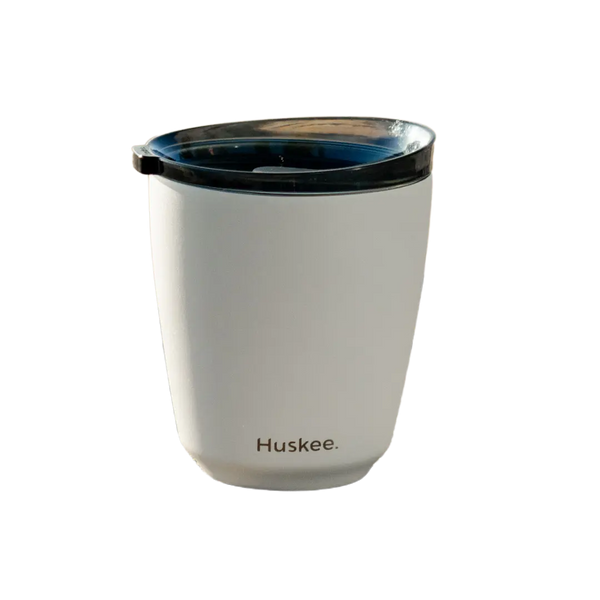 Huskee Cup | Steel Cup & Lid 8oz/236ml White