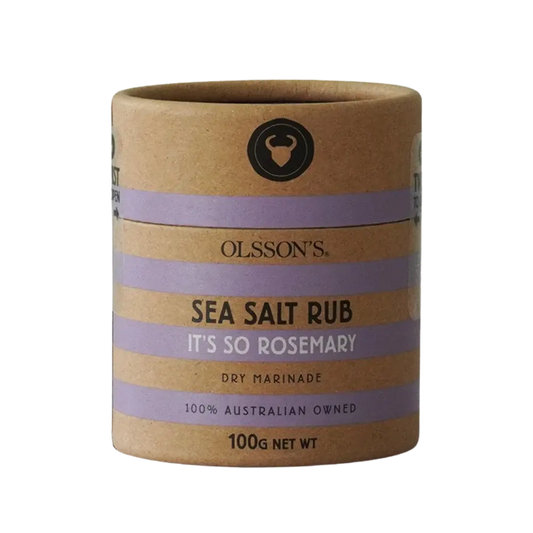 Olsson’s It’s So Rosemary Sea Salt Rub – 100 g Kraft Canister Olsson's Salt