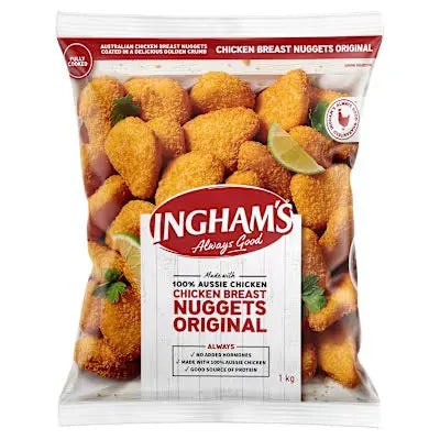 Ingham’s Chicken Breast Nuggets Original 1kg - Petits Tresors