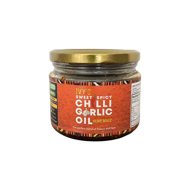 Sweet Spicy Chilli Garlic Oil Ivy’s Homemade 300ml V GF NF