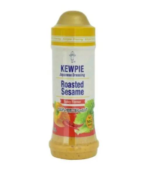 Kewpie Roasted Sesame dressing bottle on a white background