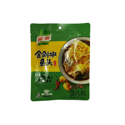 Jiale Golden Soup Chili Fish Head Seasoning 125g Jiale