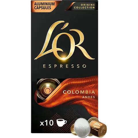 L’OR Espresso Colombia Coffee Capsules – Smooth, Fruity & Velvety L’OR