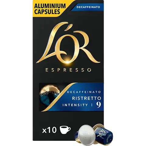 L’OR Ristretto Decaffeinato Coffee Capsules – Rich, Bright & Caffeine-Free L’OR