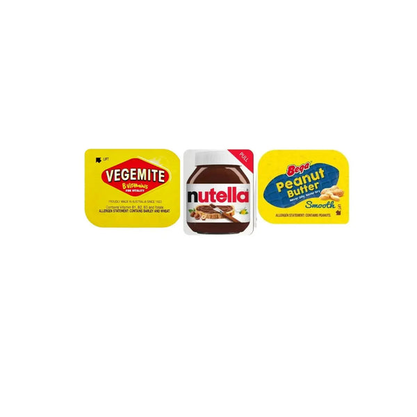 Weekend Nut Shell Long Weekend Spread Bundle – Vegemite, Nutella, Smooth Peanut Butter