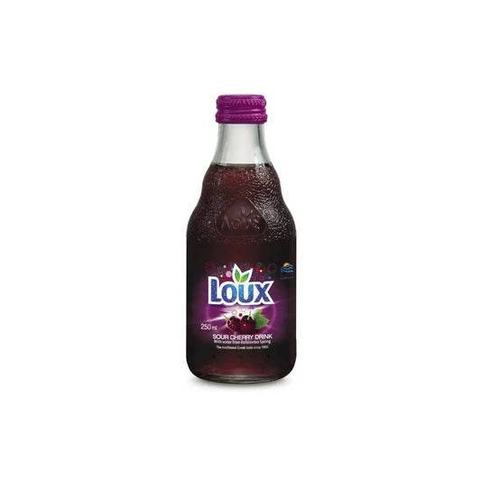 LOUX Sour Cherry Soda — Authentic 20% Sour Cherry Juice Sparkling Drink LOUX