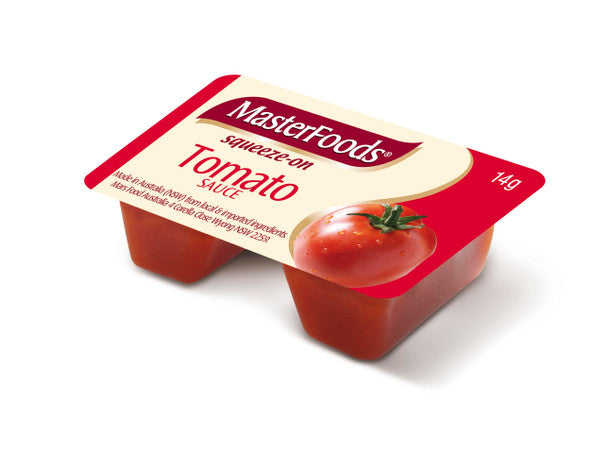 MasterFood's Tomato Sauce Sauce Squeezy 14gm Portions