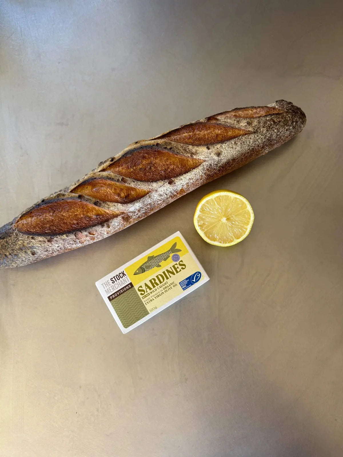The Stock Merchant MSC-Certified Sardines in Extra Virgin Olive Oil 120g