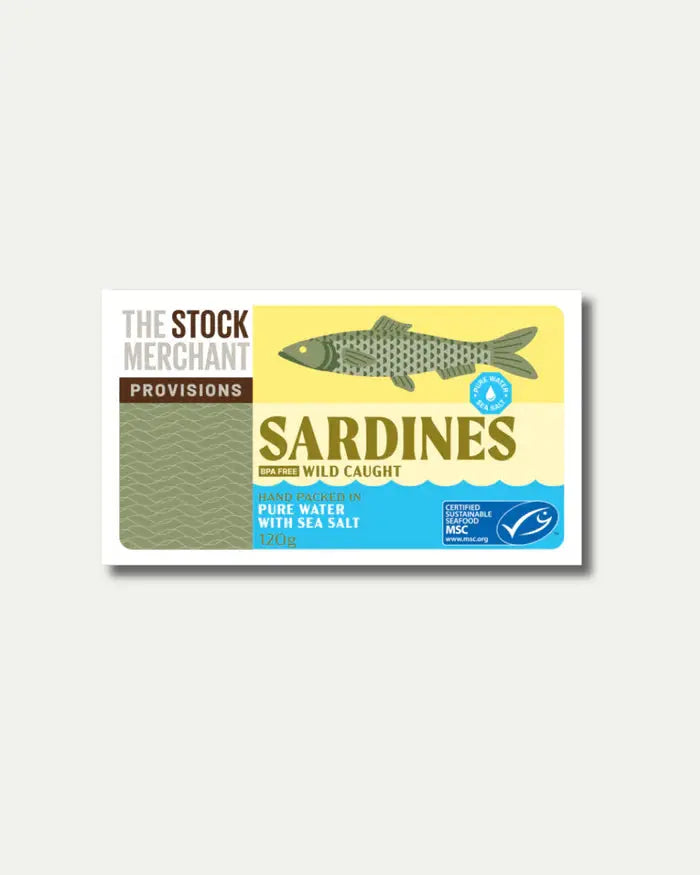 The Stock Merchant MSC-Certified Sardines in Pure Water 120g