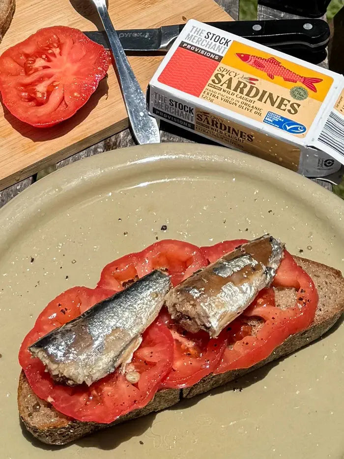 The Stock Merchant MSC Spicy Sardines in Organic EVOO 120g The Stock Merchant