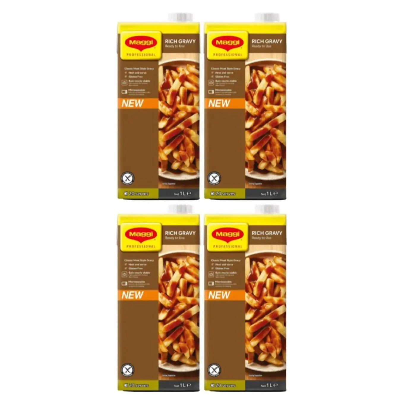 Maggi Ready to Use Gravy 1L 4 Pack Maggi