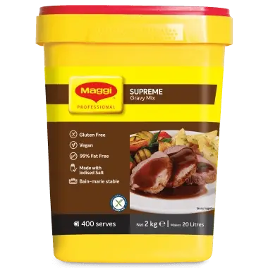 Maggi Supreme Gravy Mix 2kg – Gluten-Free, Vegan, 99% Fat-Free Maggi