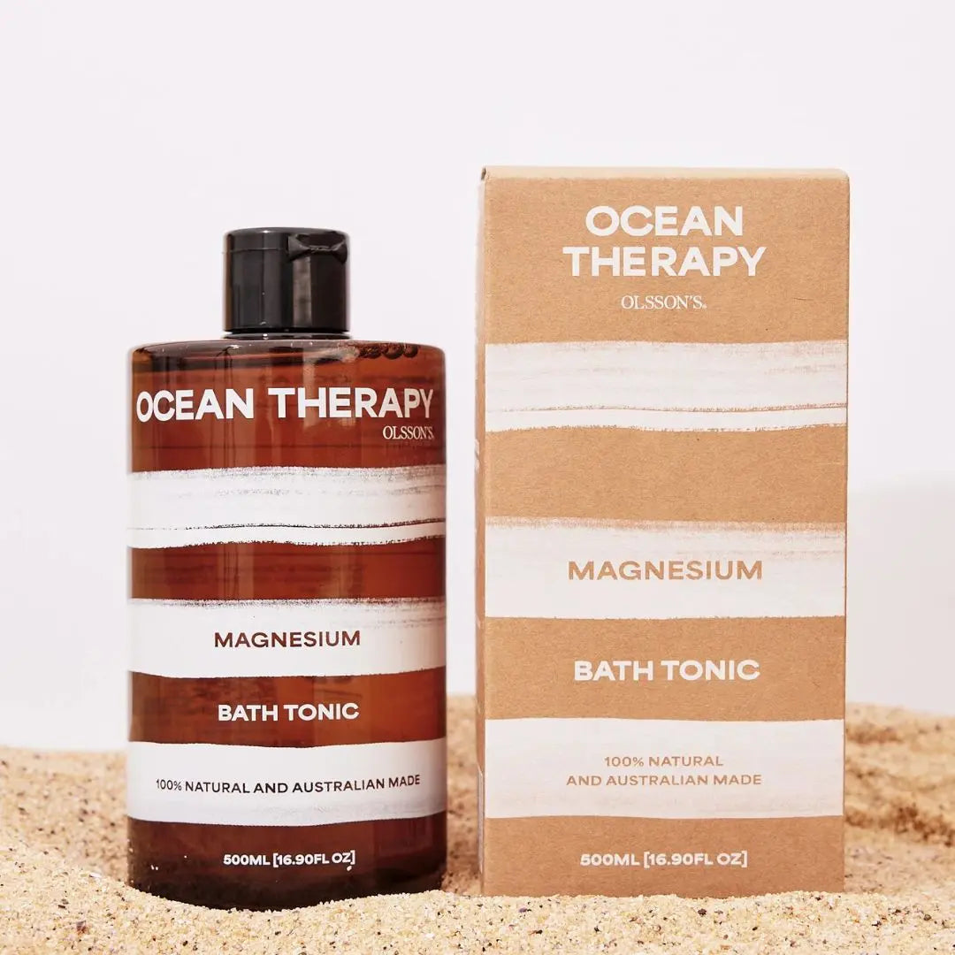 Olsson’s Ocean Therapy Sea Salt Bath Soak Magnesium Bath Tonic 500ml – Australian Mineral Bath Soak