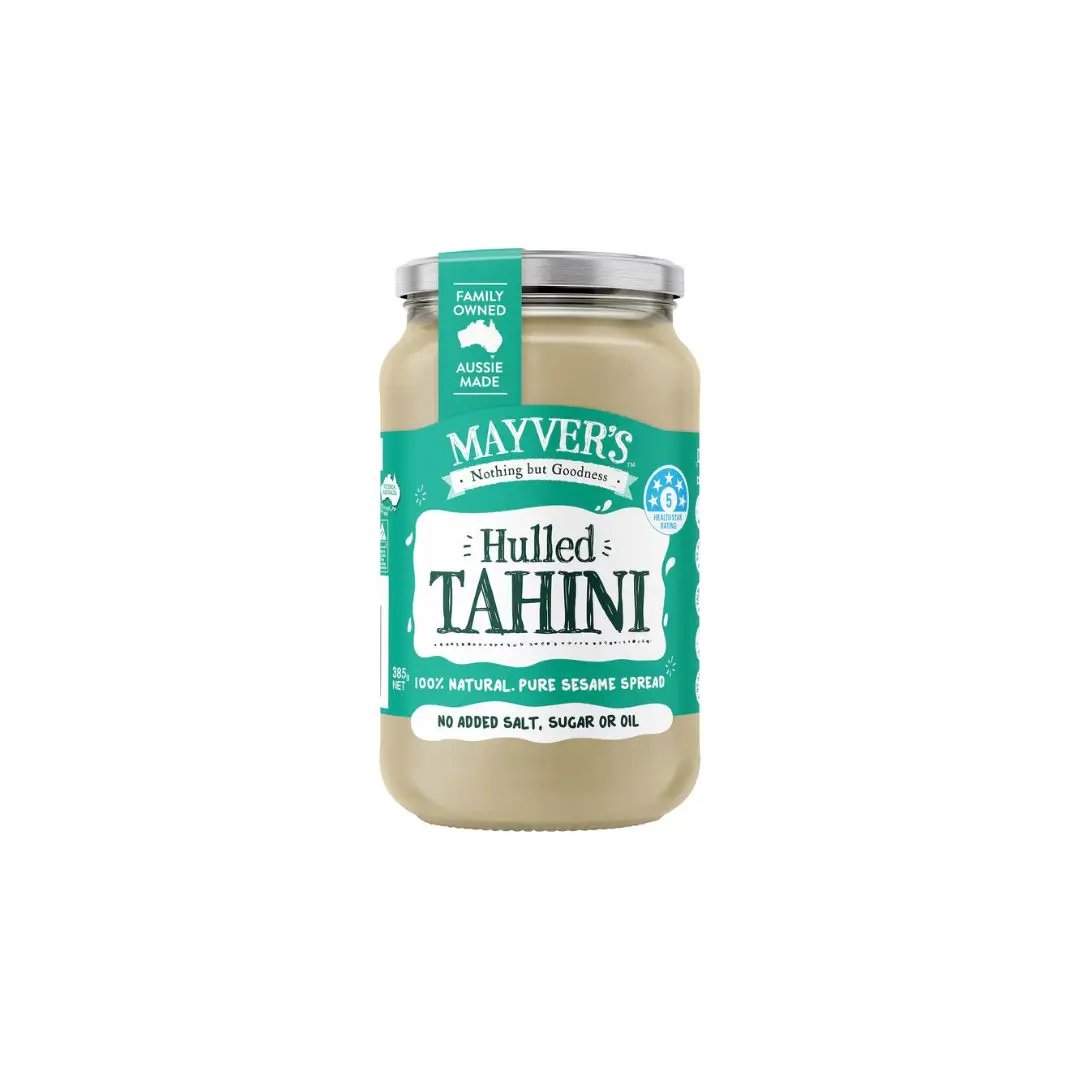 Mayver’s Hulled Tahini Spread – Creamy Sesame Spread (Hulled Seeds) Mayvers