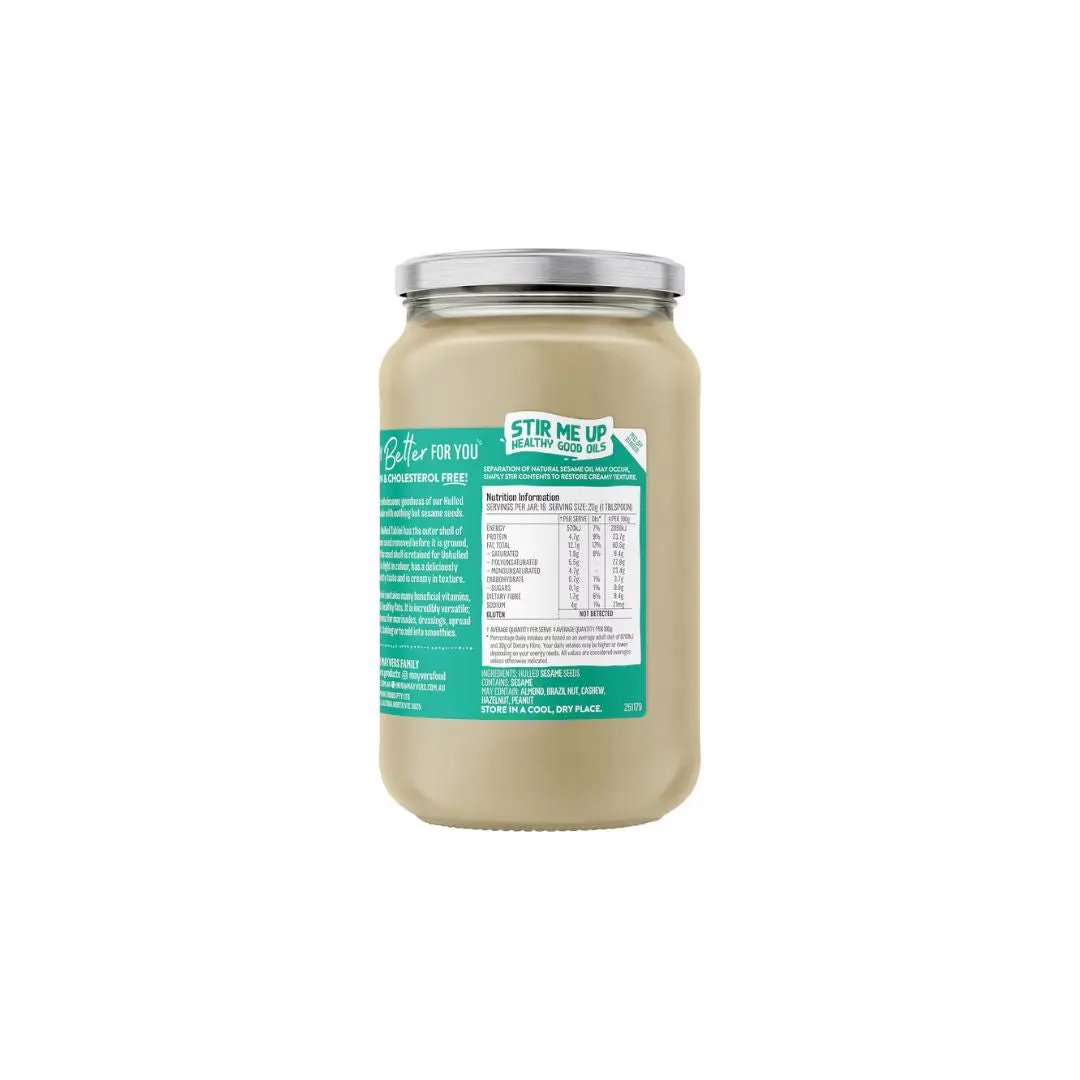 Mayver’s Hulled Tahini Spread – Creamy Sesame Spread (Hulled Seeds) Mayvers