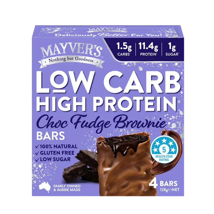 Mayver's Low Carb High Protein Peanut Caramel Bars 4pk Mayver’s