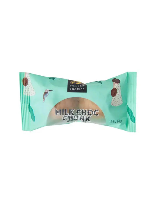 Byron Bay Milk Choc Chunk Cookie Bites – 25 g Twin Pack Byron Bay Cookies