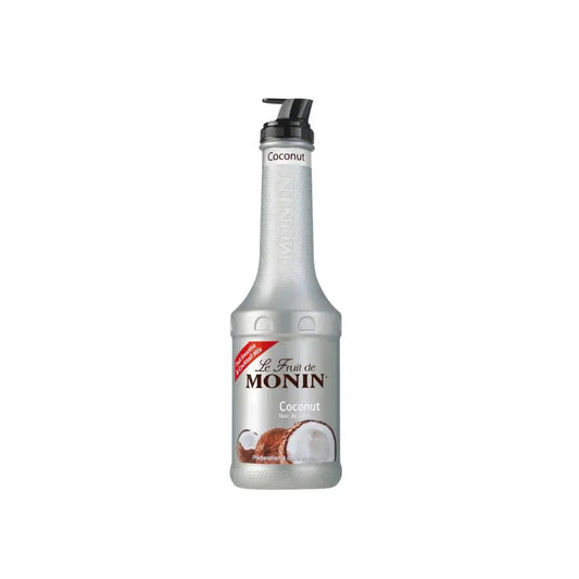 Le Fruit de MONIN Coconut Puree 1 L – Tropical Coconut Fruit Mix for Drinks & Desserts Monin