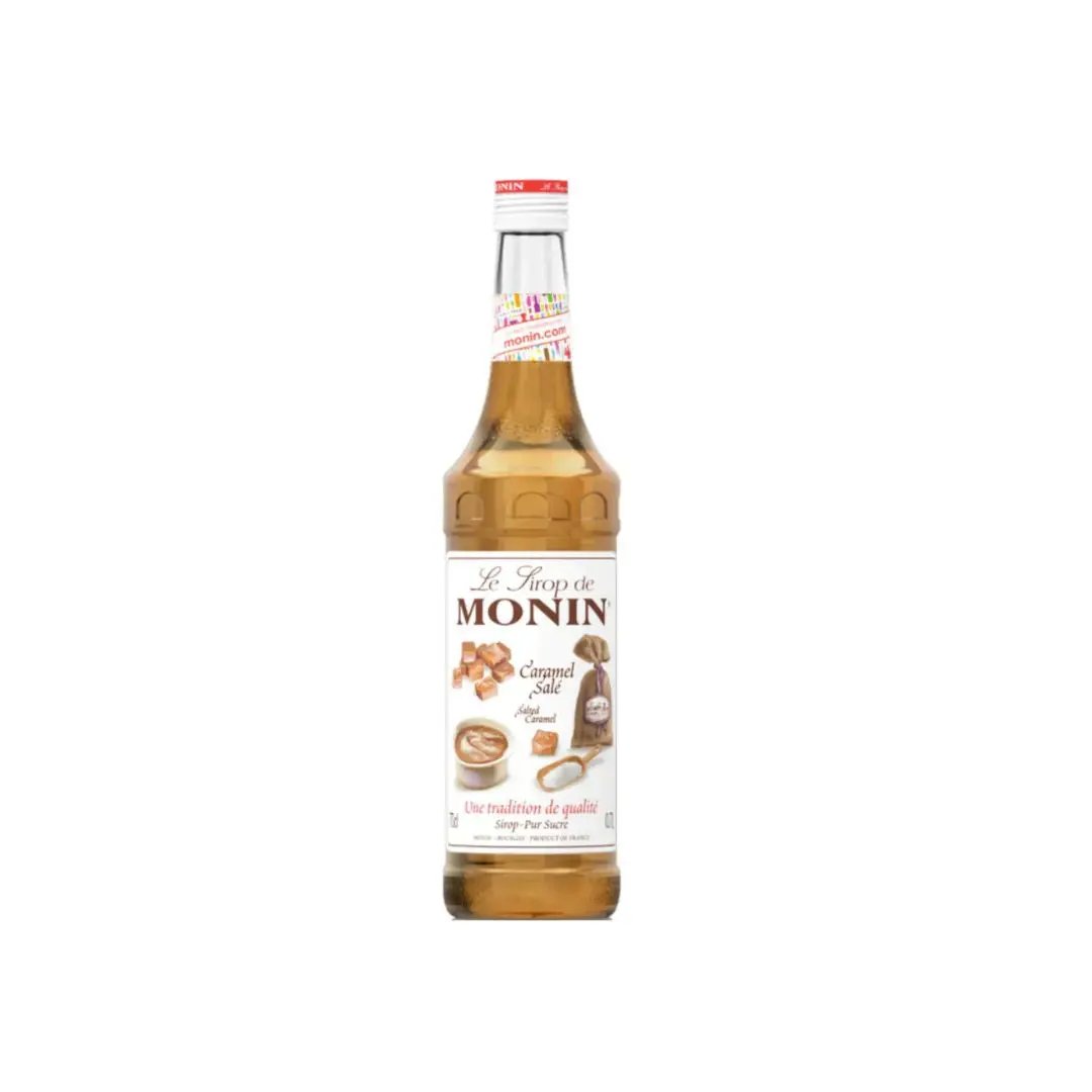 Le Sirop de MONIN Salted Caramel 700ml – French Salted Caramel Syrup for Coffee & Desserts Monin
