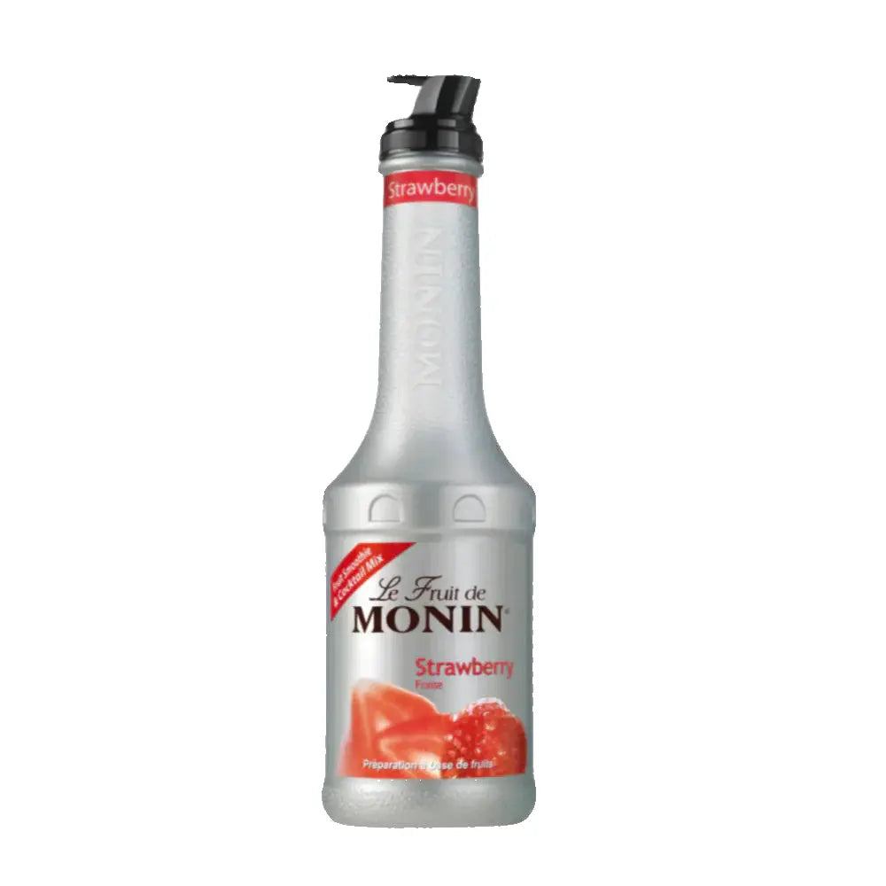 Le Fruit de MONIN Strawberry Puree 1 L – Premium Fruit Mix for Drinks & Desserts Monin