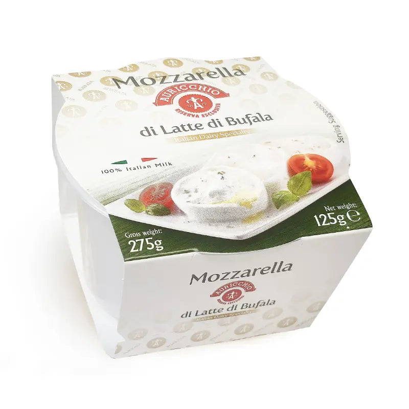 Auricchio Italian Buffalo Mozzarella (Mozzarella di Bufala) – 125g Auricchio
