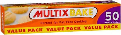 Multix Non-Stick Baking Paper – 50m Value Roll | 30cm Wide Multix