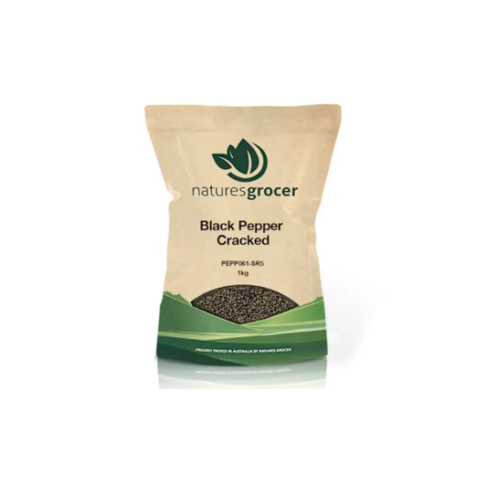 Nature’s Grocer SR Cracked Black Pepper – Gourmet Bulk Spice Nature's Grocer