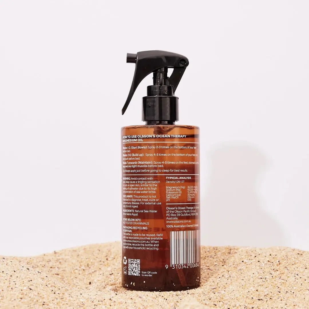 Olsson’s Ocean Therapy Magnesium Oil Spray 250ml – Natural Support for Rest & Recovery