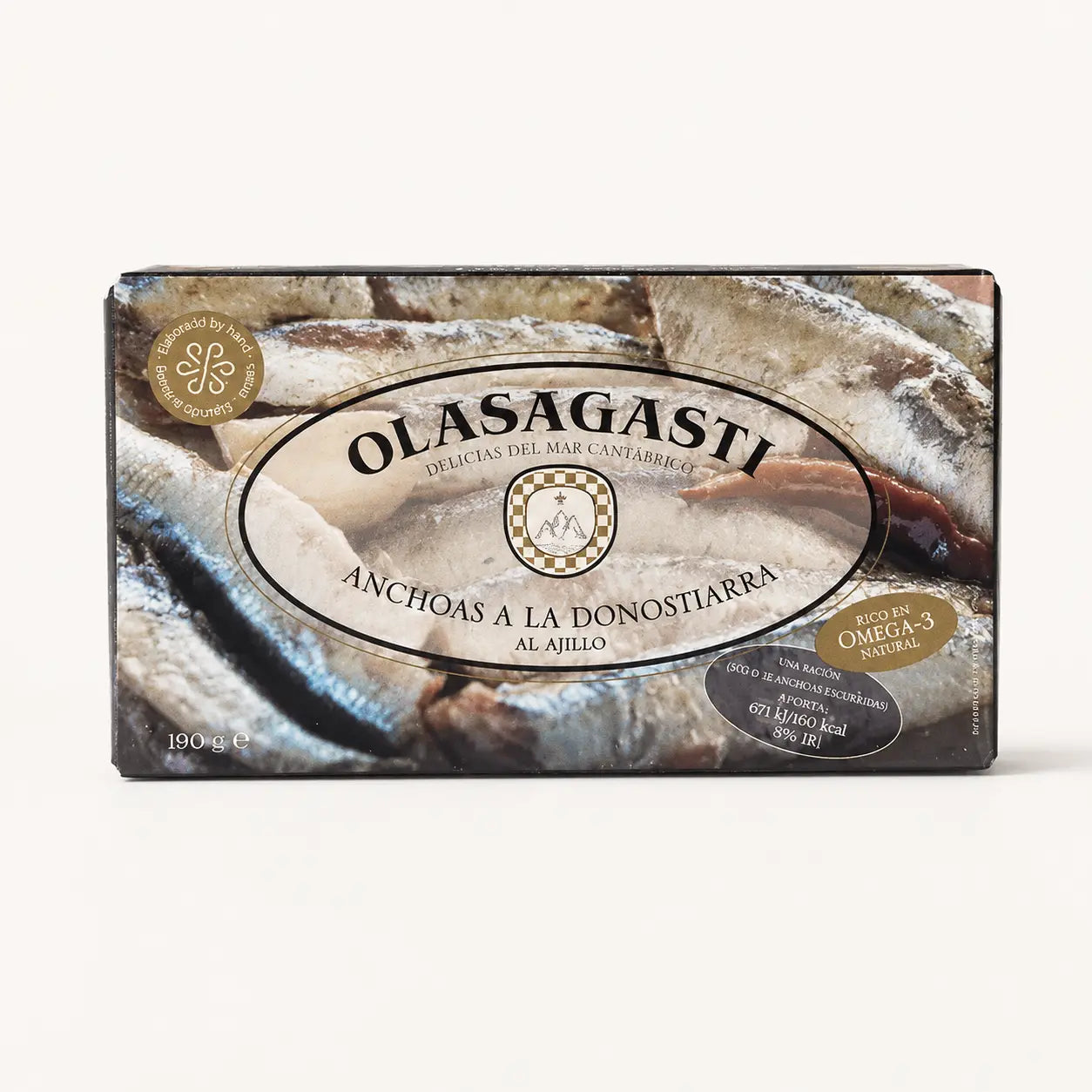 Olasagasti San Sebastián Anchovies with Garlic & Cayenne 190g