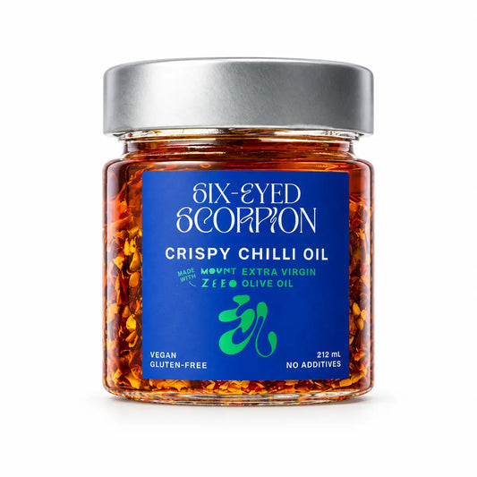 Six-Eyed Scorpion Olive Oil Chilli Crisp – 212ml