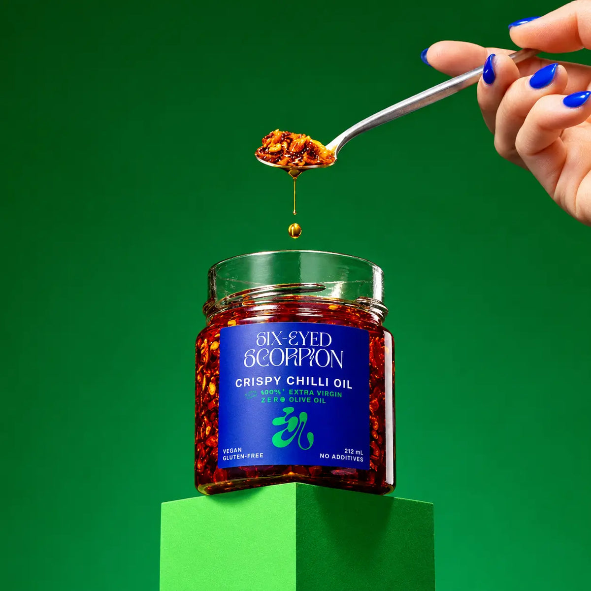 Six-Eyed Scorpion Olive Oil Chilli Crisp – 212ml