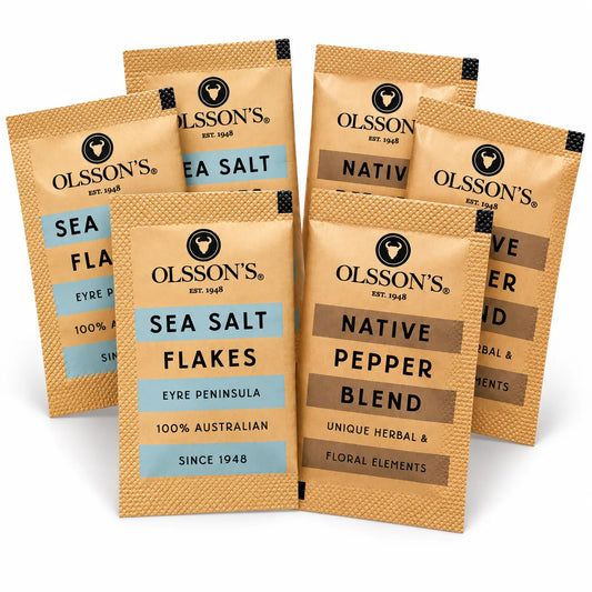 Olsson's Sea Salt & Mountain Pepper 3g Sachets – Mixed Bulk Pack
