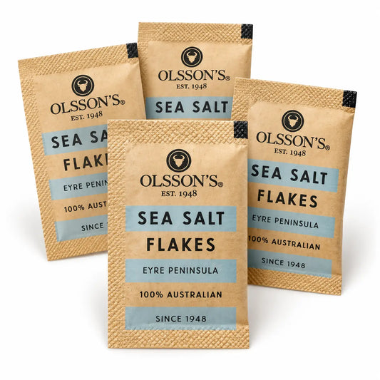 Olsson's Sea Salt Flakes 3g Sachets – 250, 500, 750 or 1000 Pack