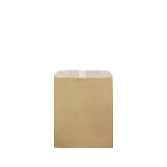 Greaseproof Lined Paper Bags (Size #1/2 Flat, Brown) Petits Tresors