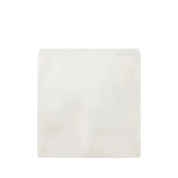 Greaseproof White Paper Bag #2 Square (215×200 mm) – Eco, Hot & Cold Food Castaway