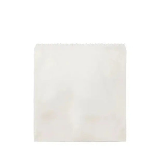 Greaseproof White Paper Bag #2 Square (215×200 mm) – Eco, Hot & Cold Food Castaway