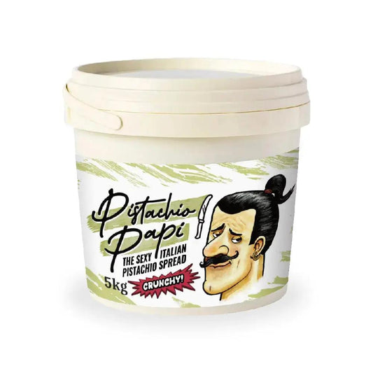 Pistachio Papi Crunchy Pistachio Spread – Bulk Italian 5 kg Pail Pistachio Papi