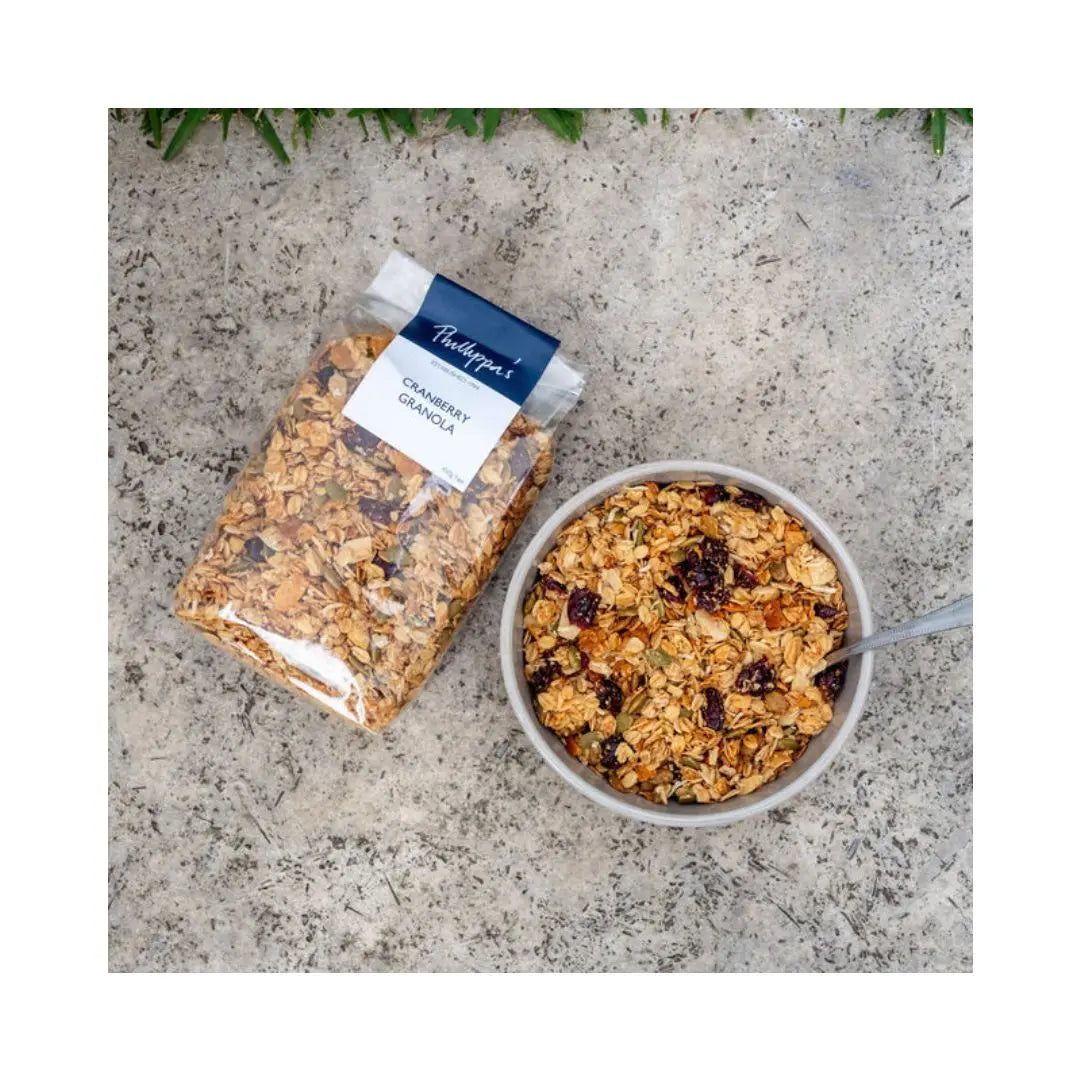 Phillippa’s Cranberry Granola – Toasted Oats, Seeds & Honey with Tangy Cranberries Phillippas