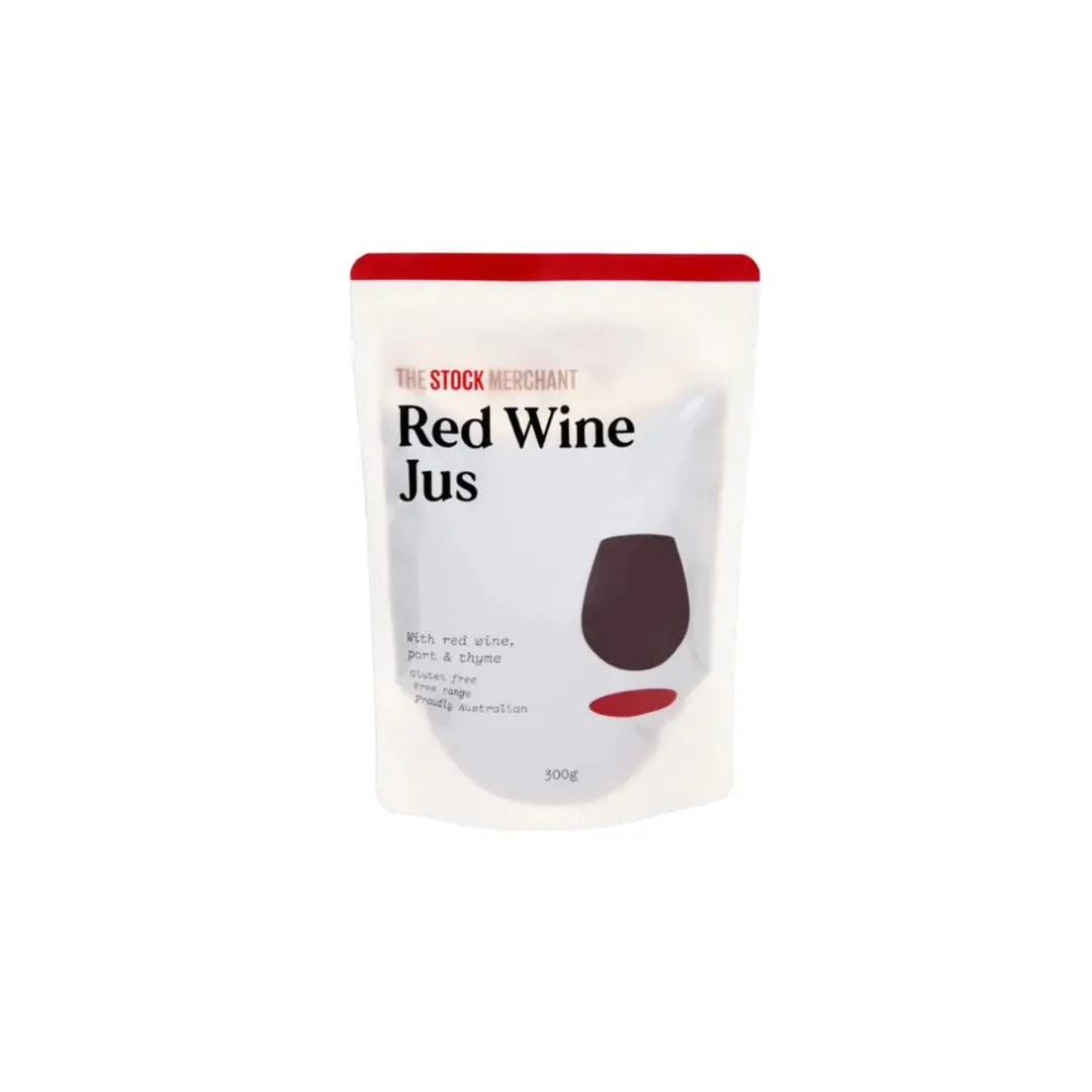 Red Wine Jus – Concentrated Beef Stock Reduction with Red Wine (300 g, Serves 4-6) The Stock Merchant Sauces
