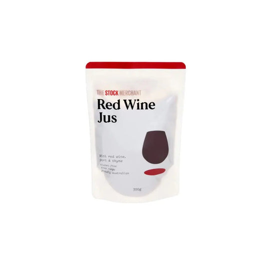 Red Wine Jus – Concentrated Beef Stock Reduction with Red Wine (300 g, Serves 4-6) The Stock Merchant Sauces