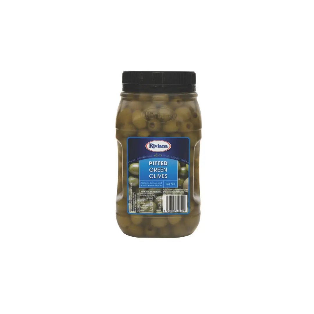 Riviana Pitted Green Olives – Premium Hojiblanca Olives for Cooking & Entertaining Riviana