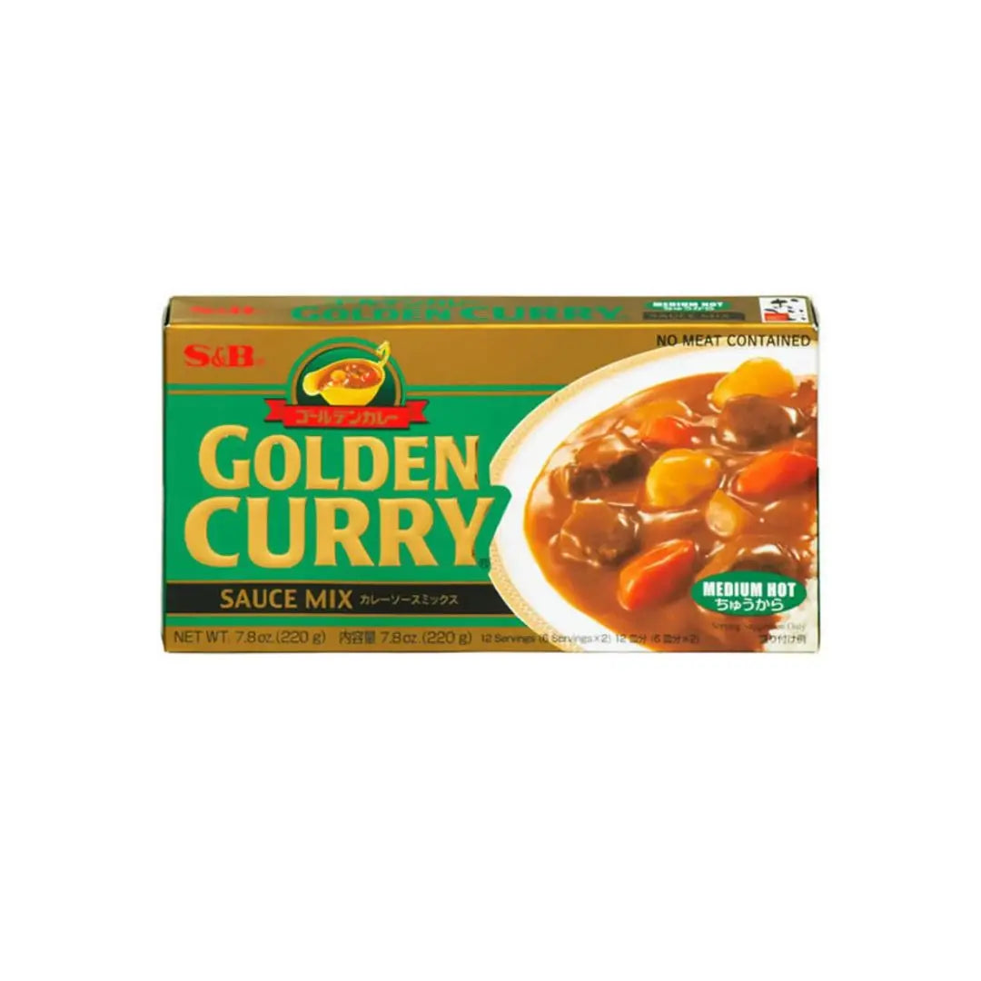S&B Golden Curry Medium Hot 220g – Authentic Japanese Curry Roux ...