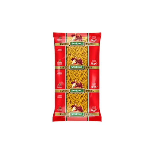 San Remo Dry Pasta #16 Spirals 5kg – Bite-Sized Magic in Every Twist! - Petits Tresors