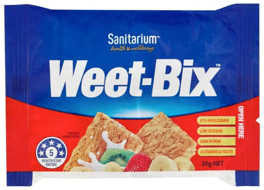 Sanitarium Weet-Bix 31g Sachet – Convenient Wholegrain Breakfast Portion Sanitarium
