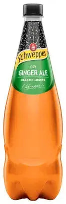 Schweppes Dry Ginger Ale 1.1 L – Crisp Mixer & Refreshing Soft Drink Schweppes