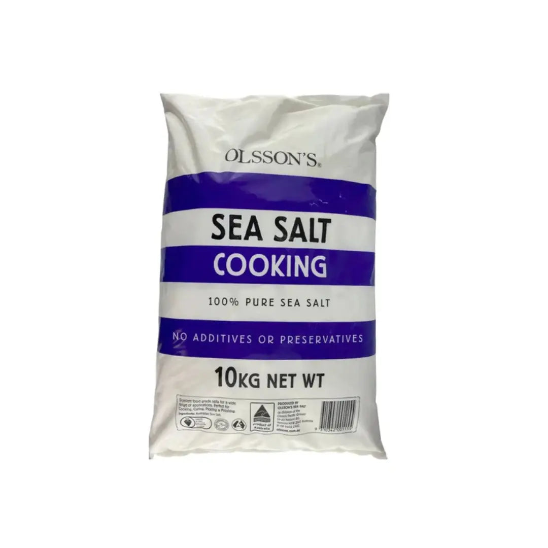 Olssons Salt Cooking Salt 10kg — Premium Australian Cooking Salt for Everyday Use - Petits Tresors