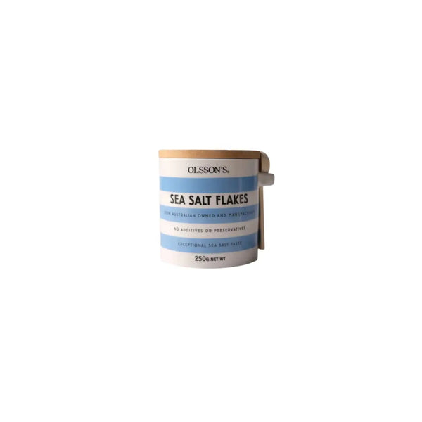 Olssons Pure Sea Salt Flakes | 250g Stoneware Jar